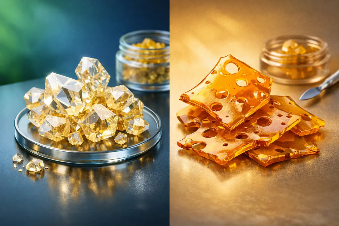 THCA Diamonds vs Shatter: What Sets Them Apart
